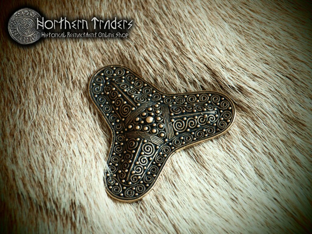 Trefoil Granulation & Filigree Brooch from Stora Ryk