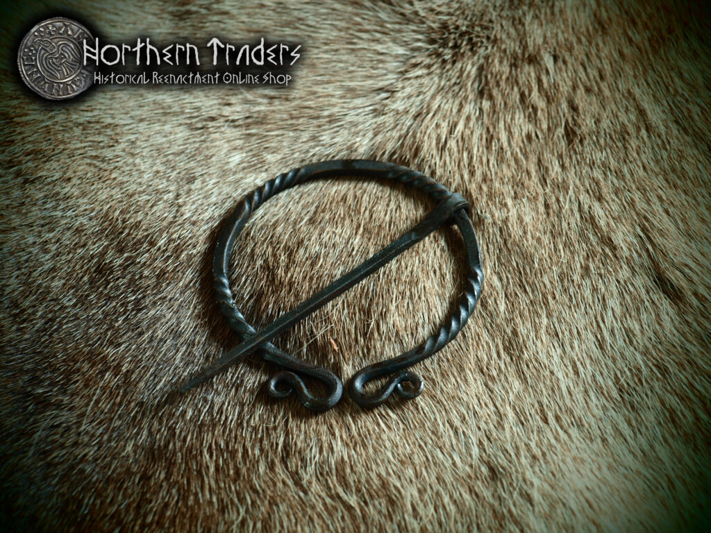Big Hand Forged Penannular Brooch