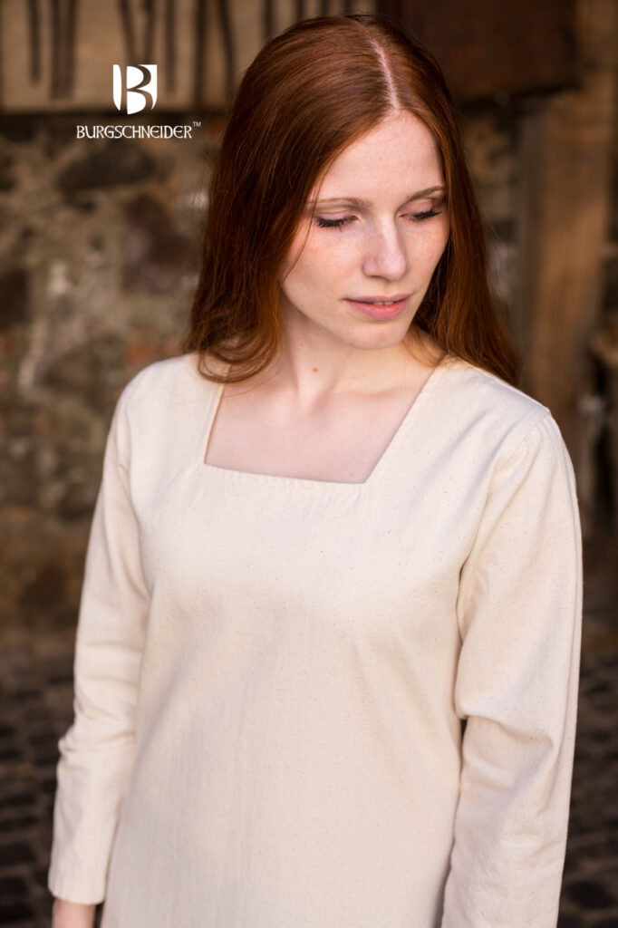 Camisa Medieval «Johanna» – Color Natural