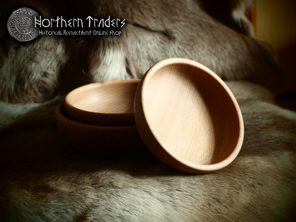 Wooden Medieval Bowl – 22 cm