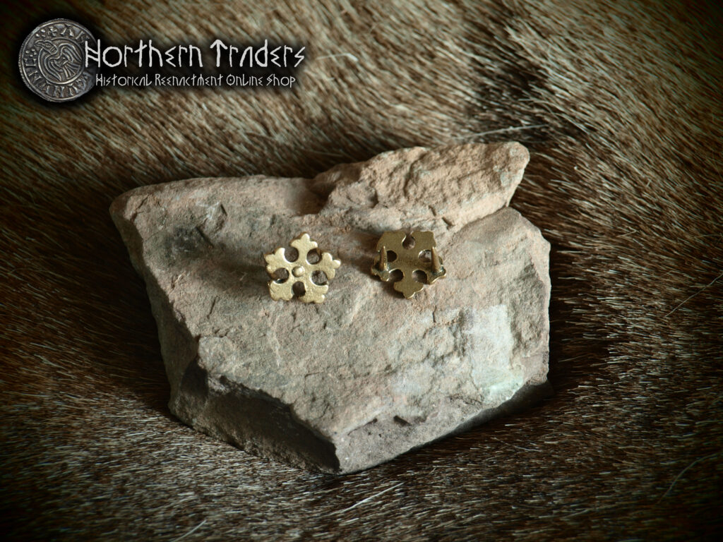 Late Medieval Belt Studs “Star” – 5 Pieces