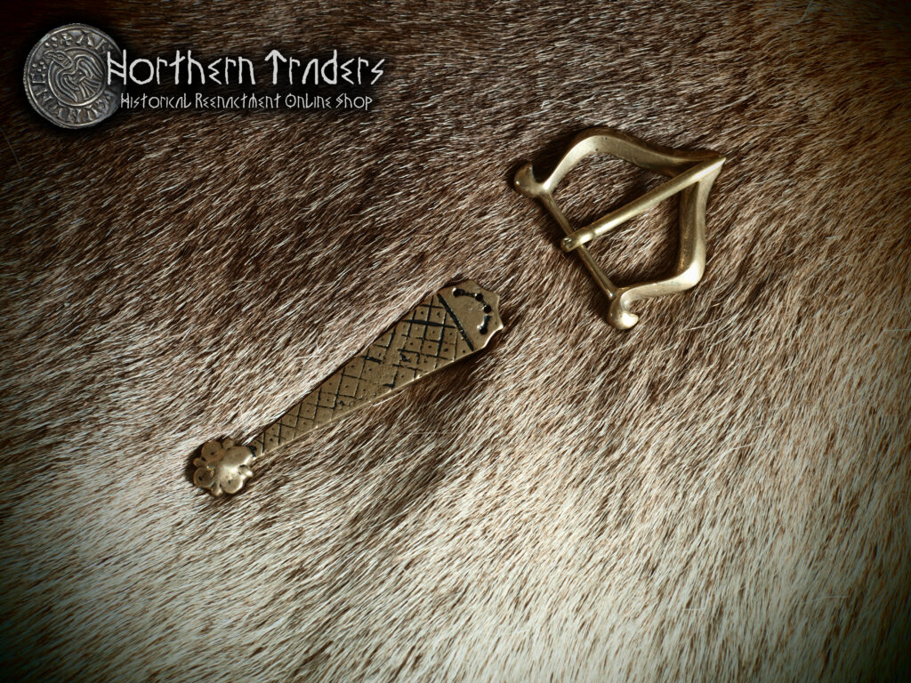 Pointed Buckle & Belt End, 14th-15th Centuries