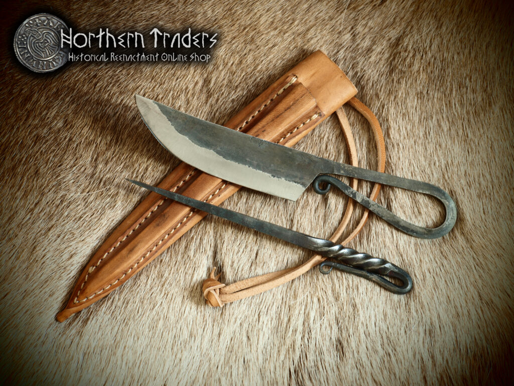Celtic Handforged Knife with Awl