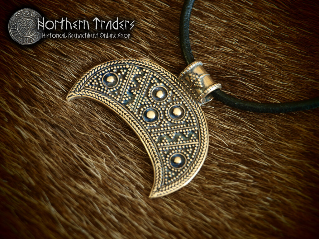 Lunula Amulet with Granulation and Filigree