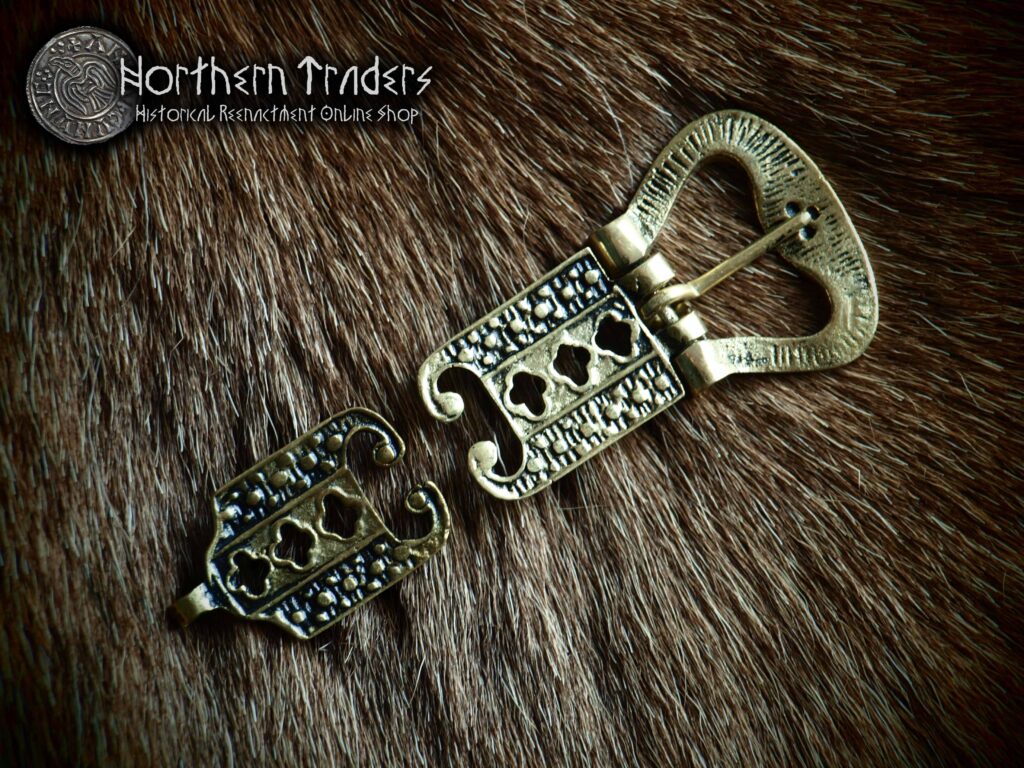 Decorated Buckle & Belt End, 14th-15th Centuries