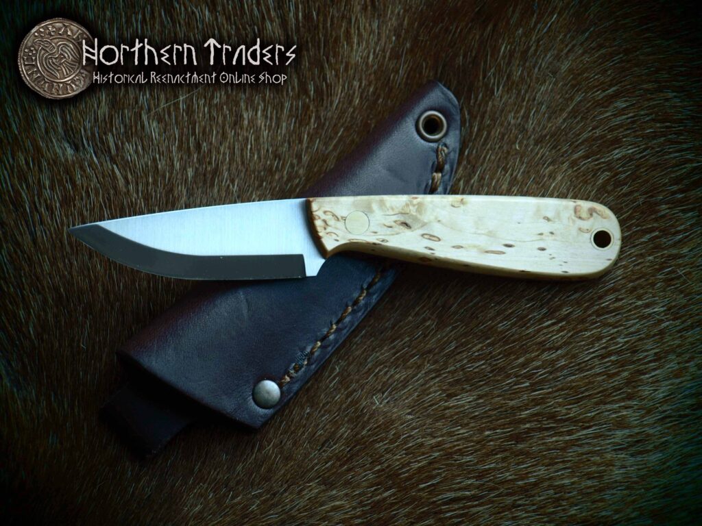 Brisa Necker 70 – Curly Birch, Scandi Knife