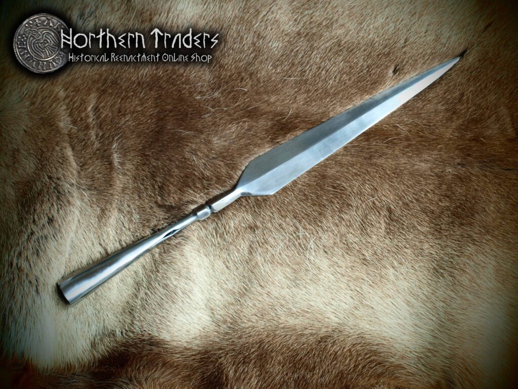 Viking Spear with Decorated Neck
