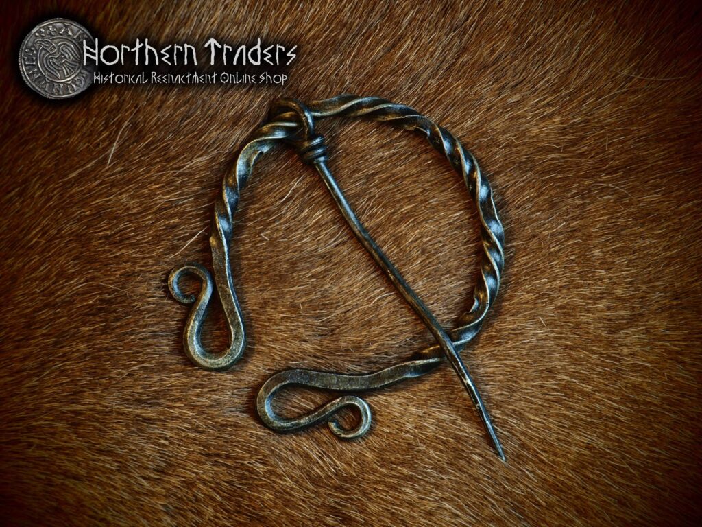 Big Hand Forged Penannular Brooch