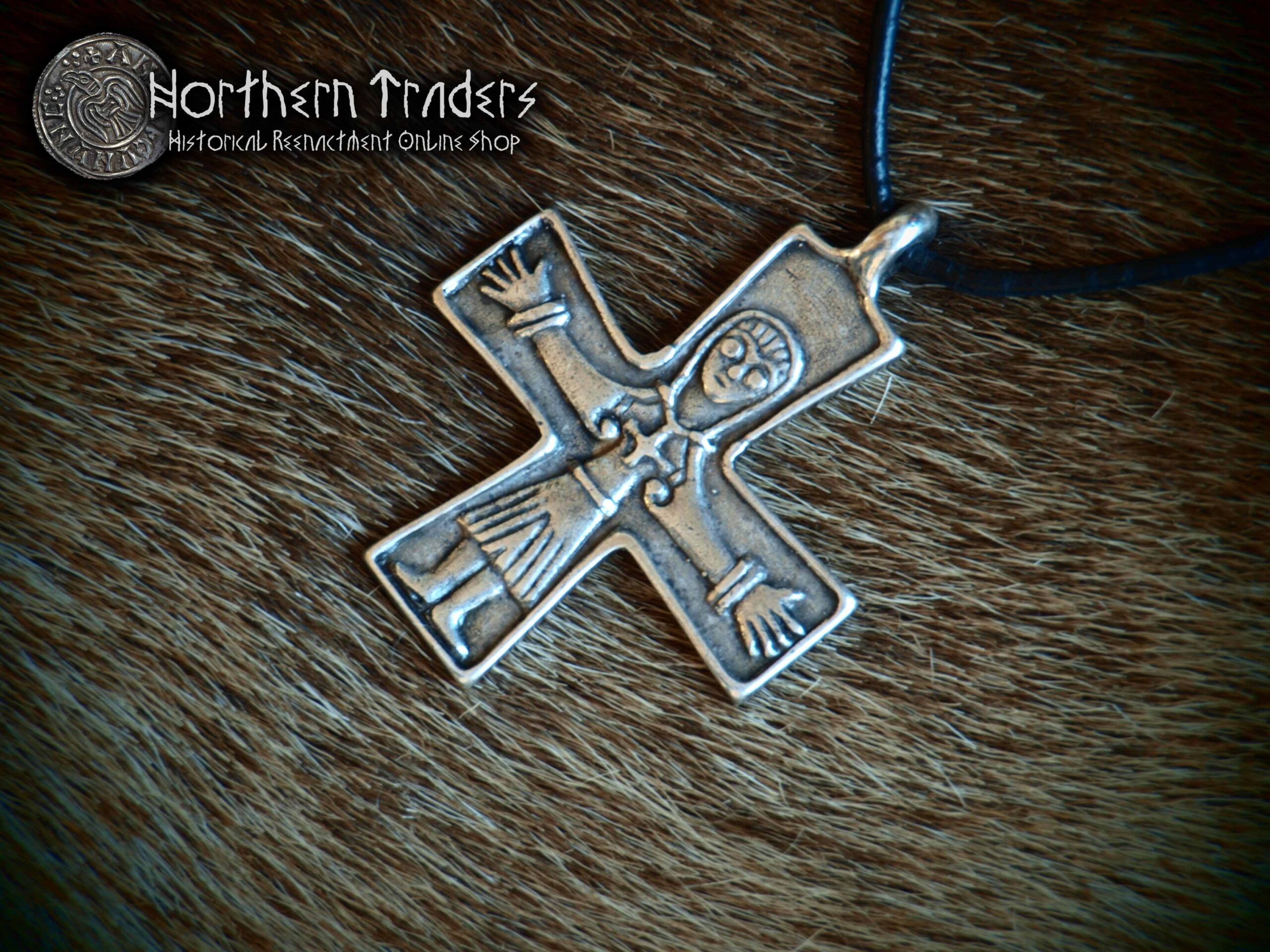 Two Sided Crucifix from Finland - Sterling Silver Version - Image 2