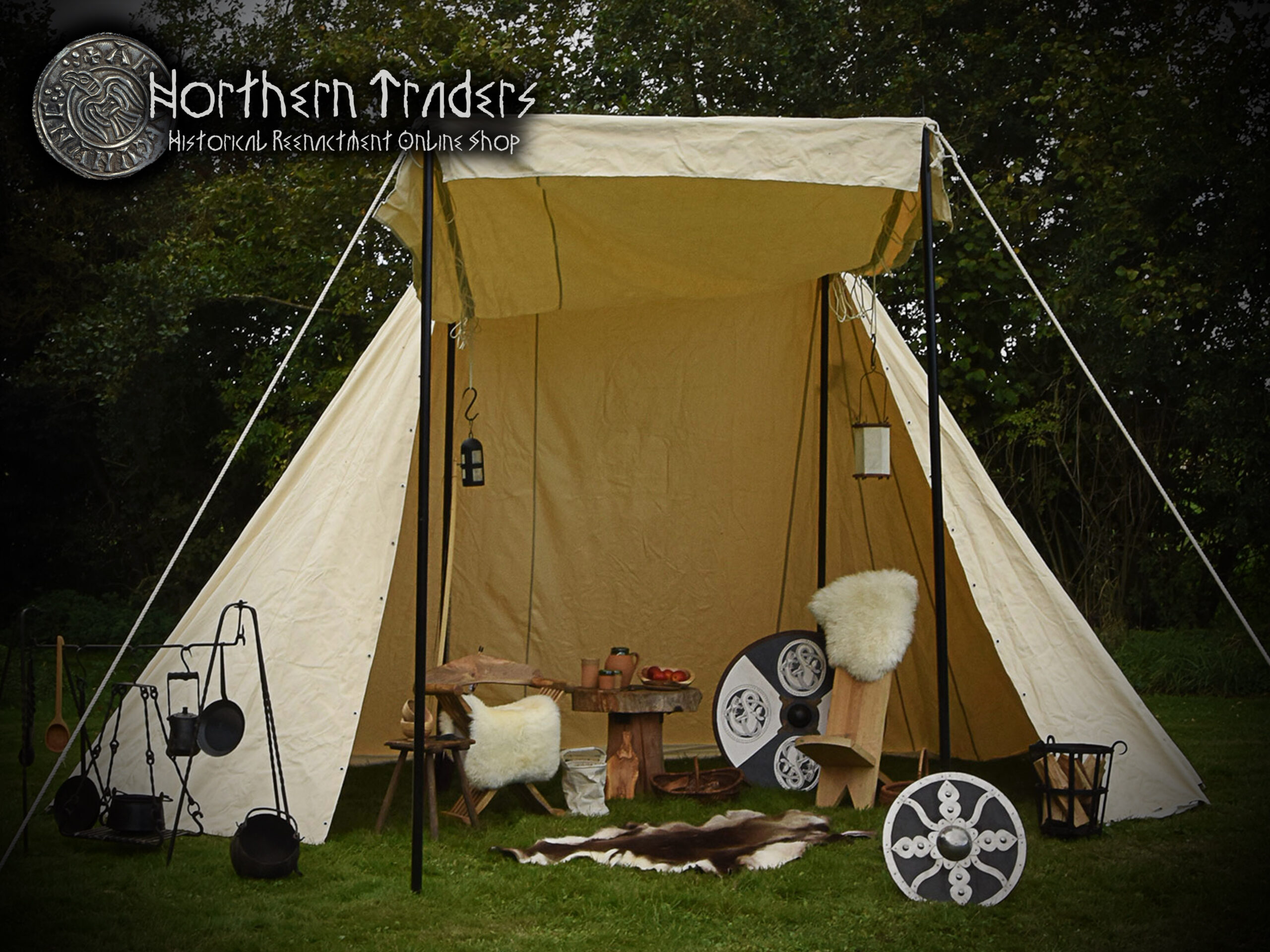 Saxon Trade Tent, 4 x 6 m - Cotton 425 gms - Image 5