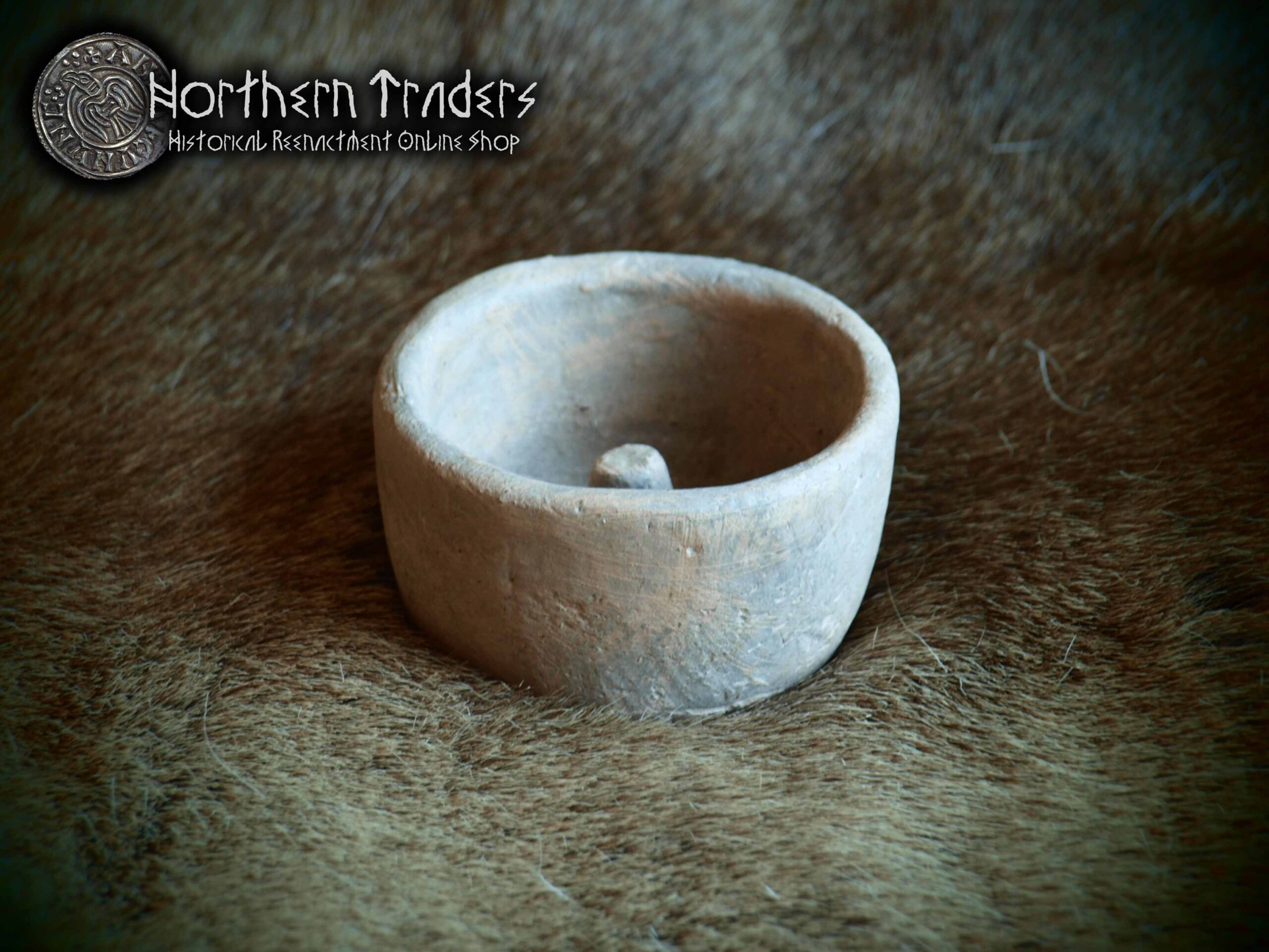 Viking Ceramic Oil Lamp from Birka - Image 2