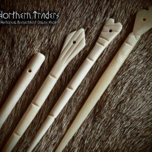 Early Medieval Bone Needle Brooch Set - 4 Pieces