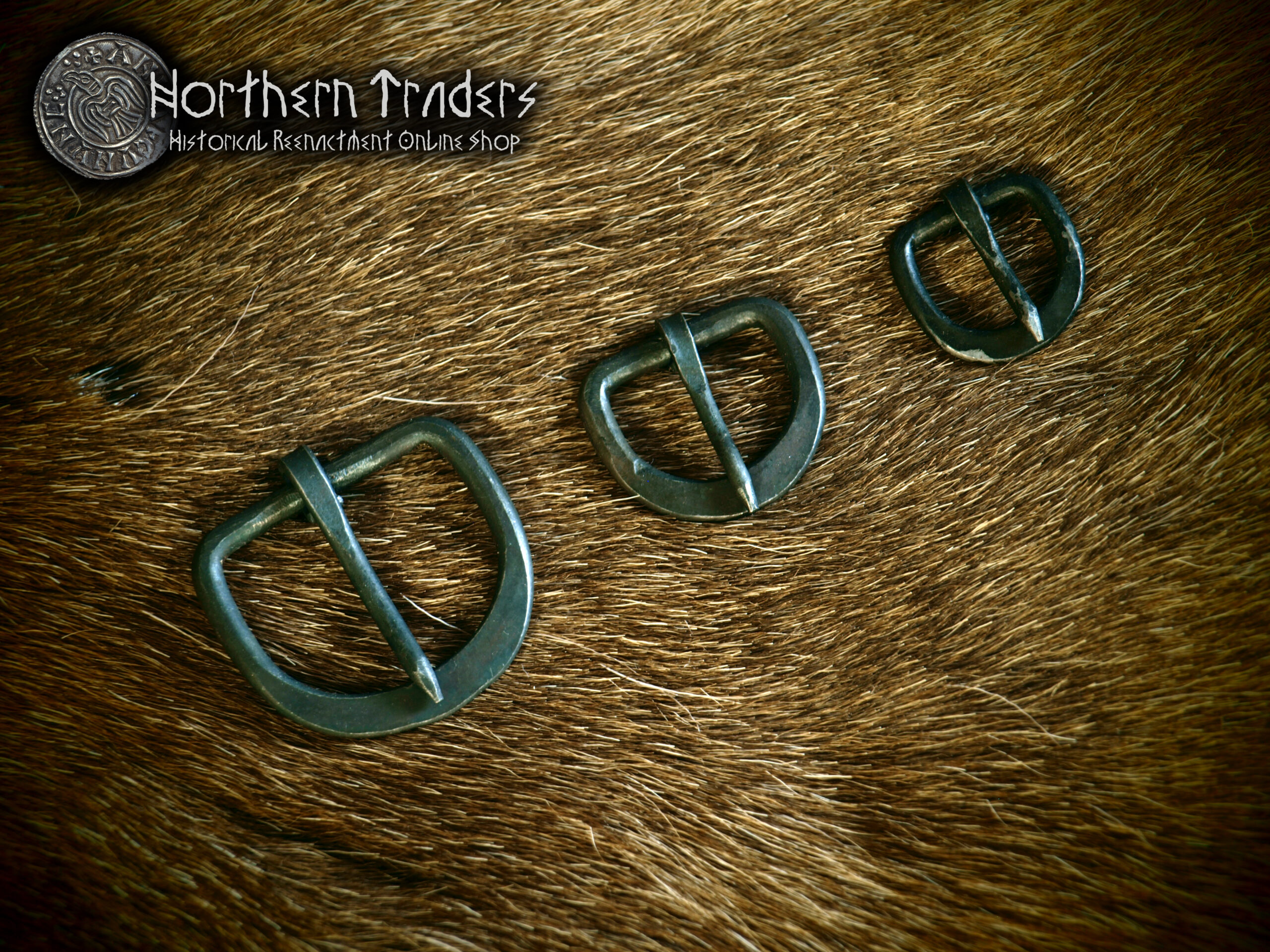 Medieval Belt with Iron Buckle - 3 Sizes - Image 3