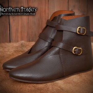 Medieval Low Boots with Buckles
