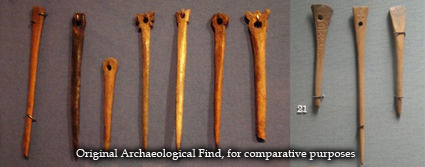 Early Medieval Bone Needle Brooch Set - 4 Pieces - Image 5