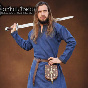 Viking Tunic "Erik" - Blue Wool