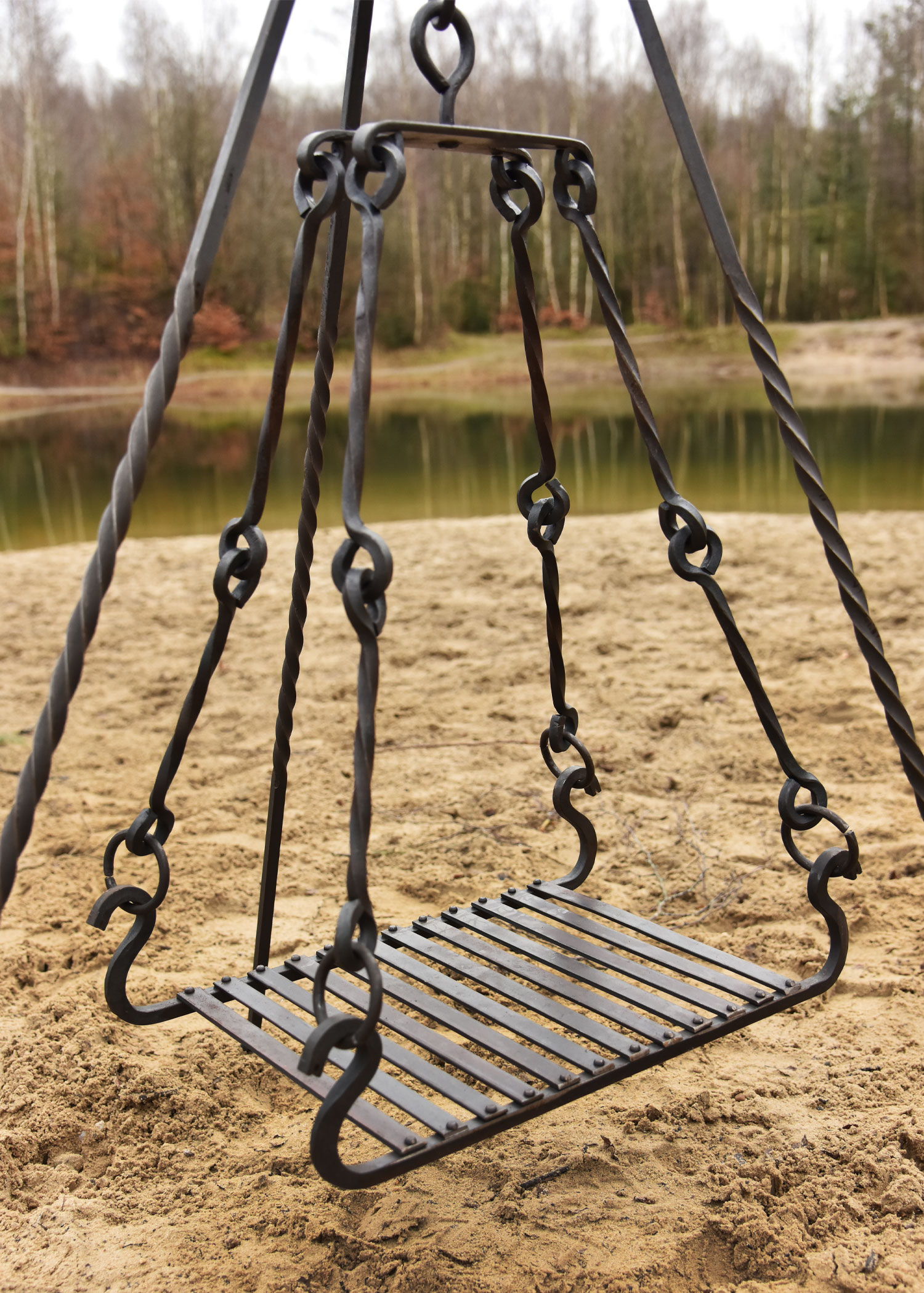 Hand-forged Grill Grate for Tripod