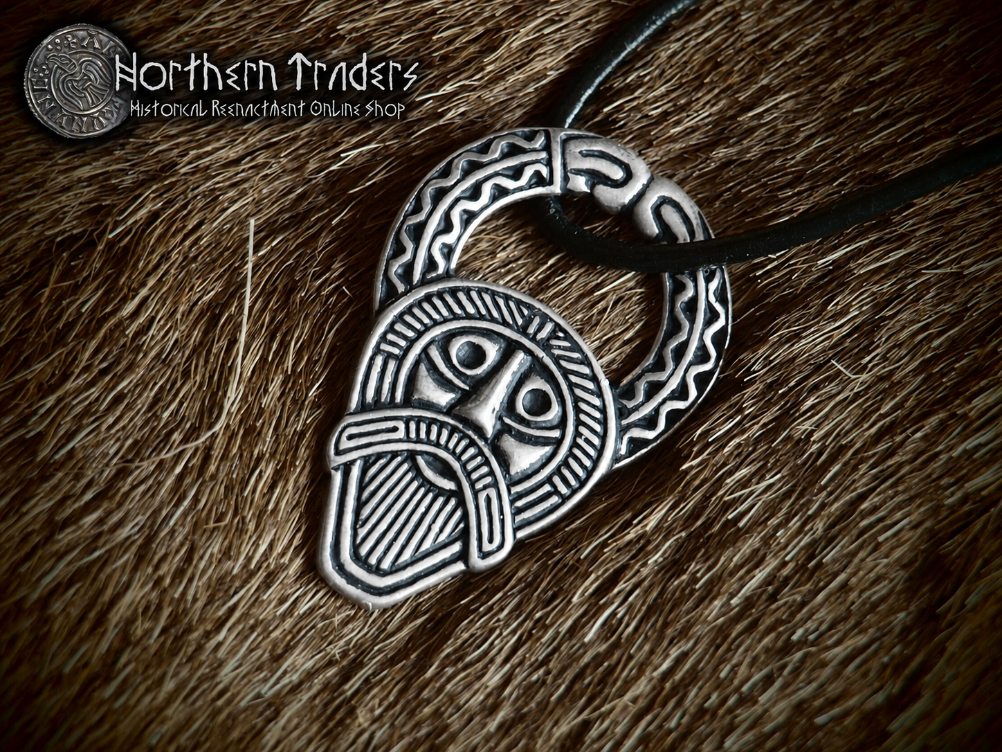 Horned Woden (Odin) Amulet Pendant - Image 4