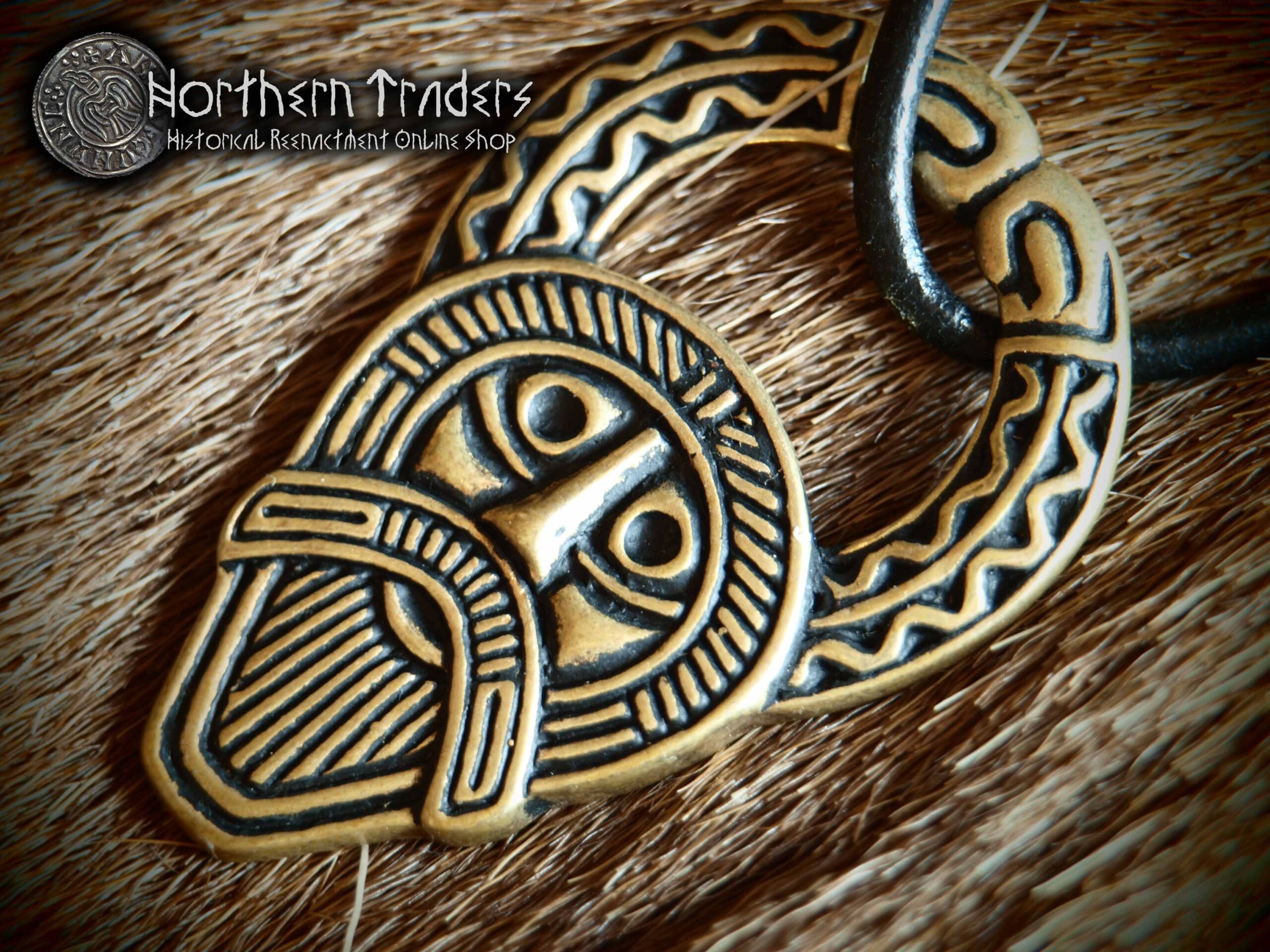 Horned Woden (Odin) Amulet Pendant - Image 2