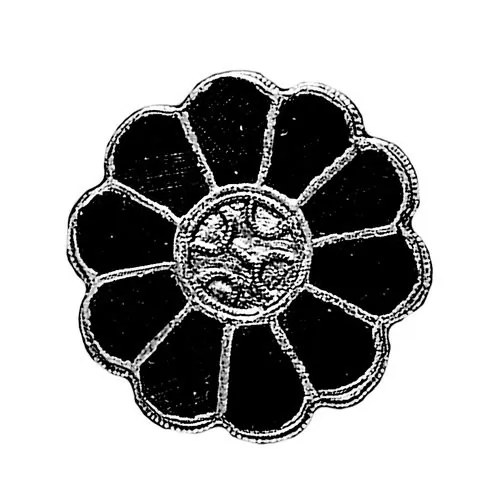 Merovingian Cloissoné Rossette Brooch - Image 4