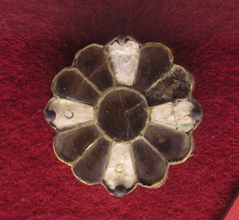 Merovingian Cloissone Rossette Brooch - Image 4