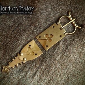 Decorated Buckle & Belt End with Openwork Plaques, 14th-15th Centuries