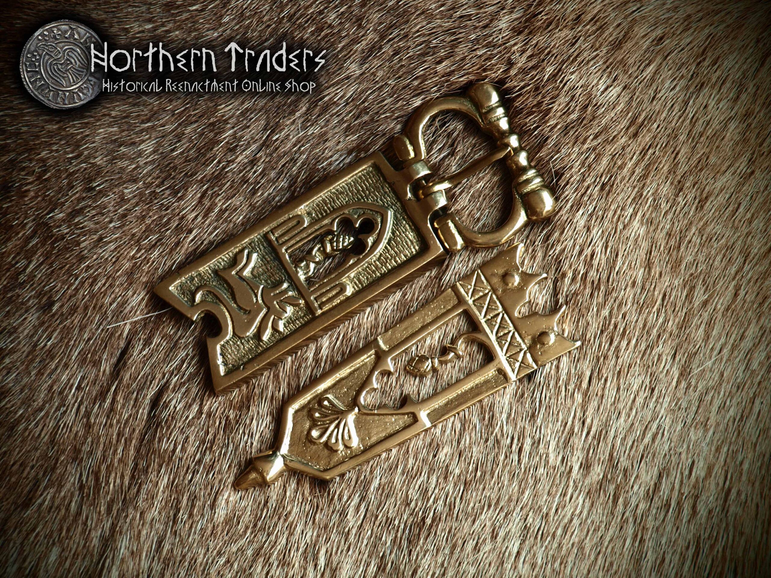 Decorated Buckle & Belt End, 14th-15th Centuries - Image 2