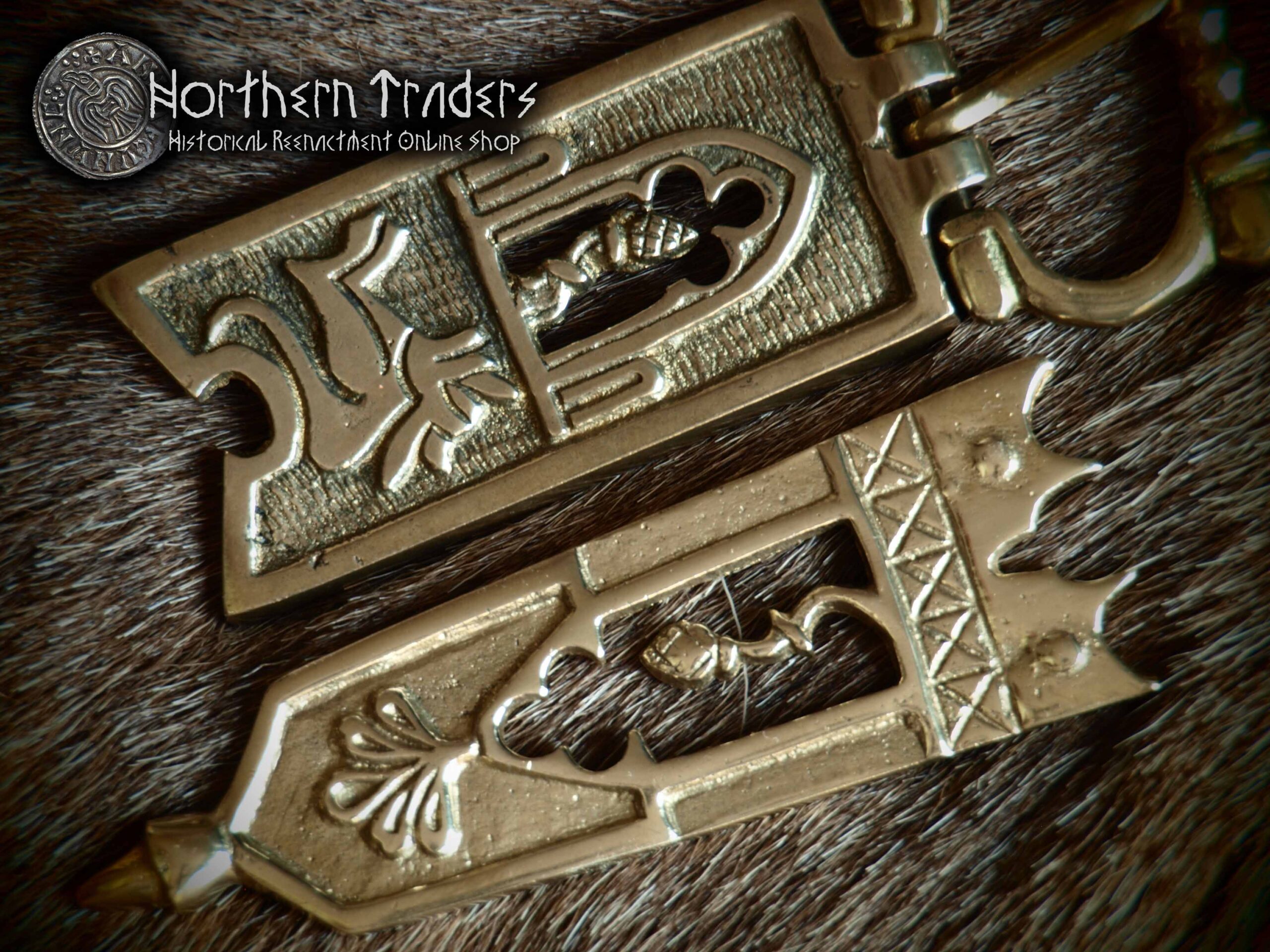 Decorated Buckle & Belt End, 14th-15th Centuries - Image 3