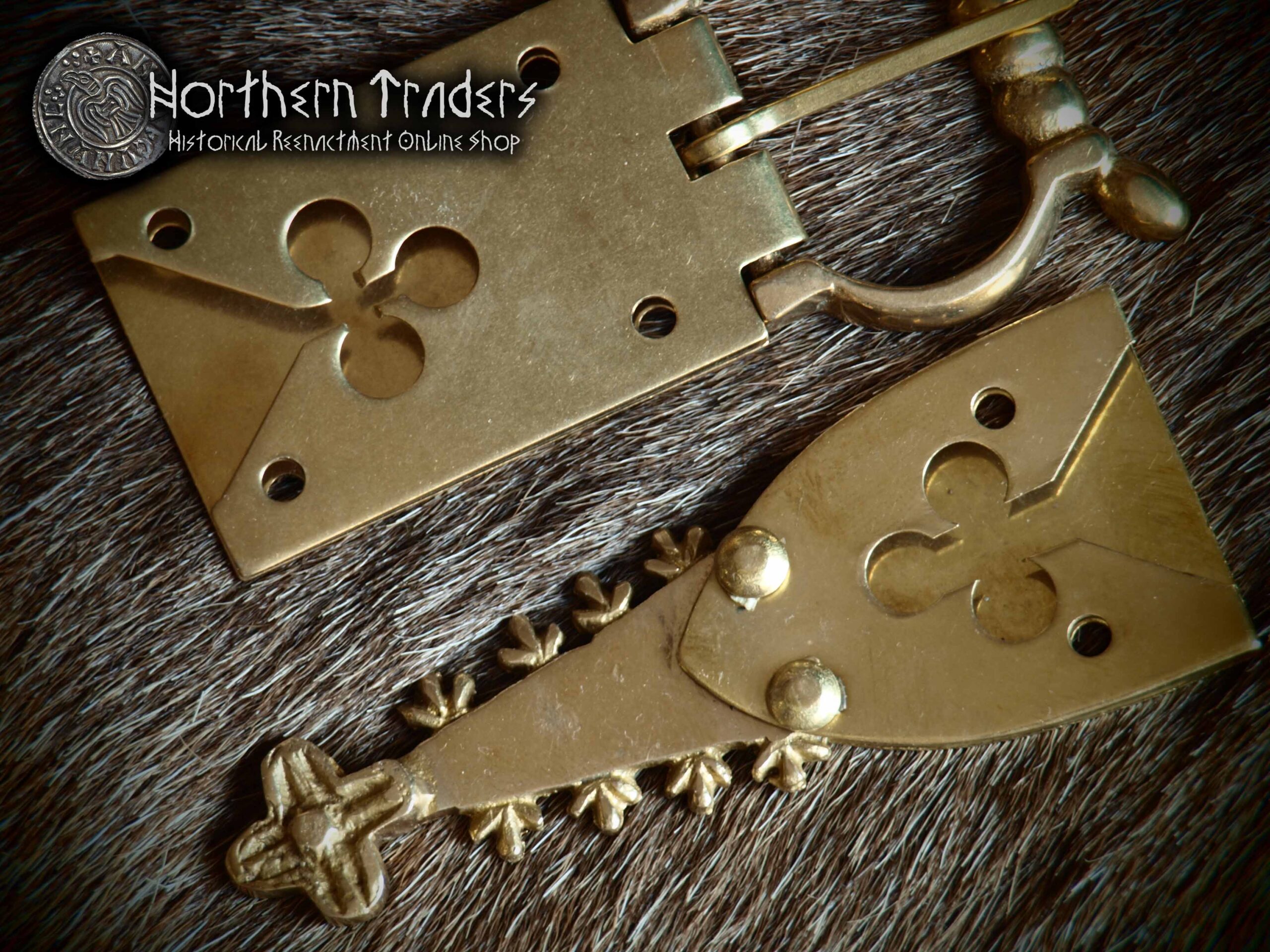 Decorated Buckle & Belt End with Openwork Plaques, 14th-15th Centuries - Image 3