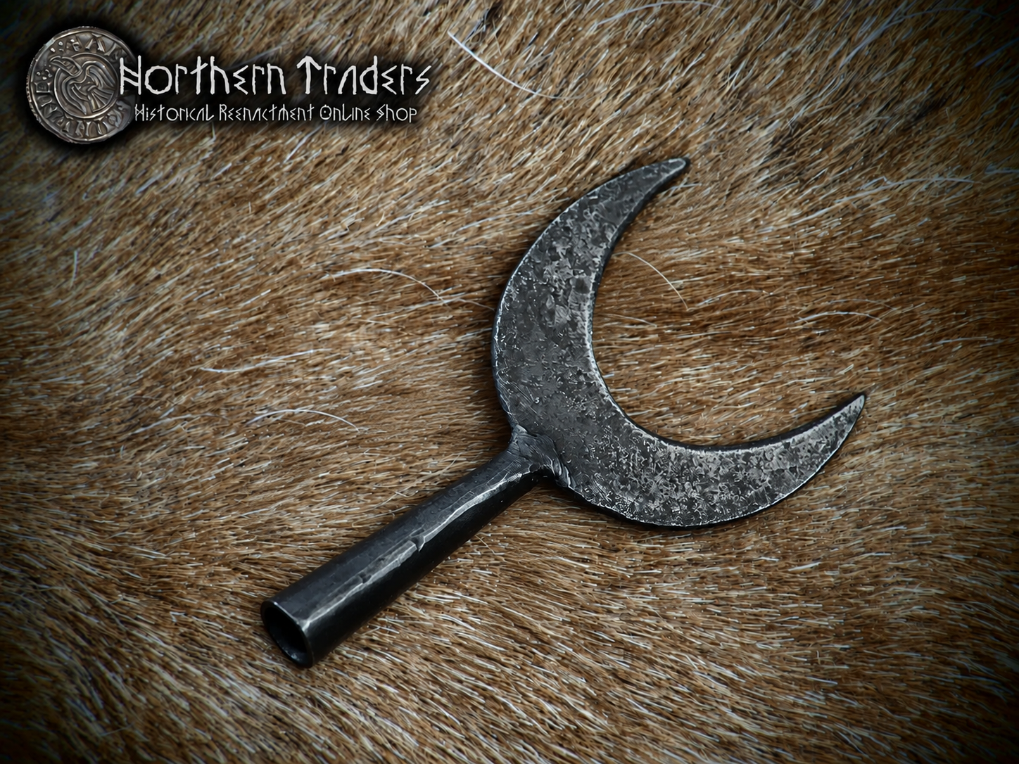 Hand-forged Moon Shaped Arrowhead