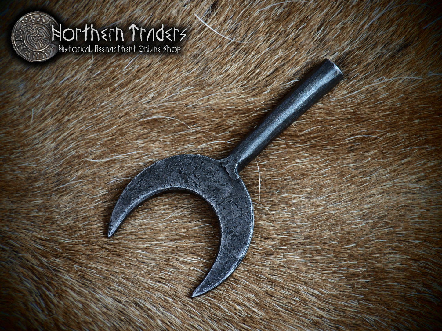 Hand-forged Moon Shaped Arrowhead - Image 2