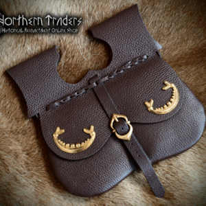 Bolso Medieval de Cuero Decorado