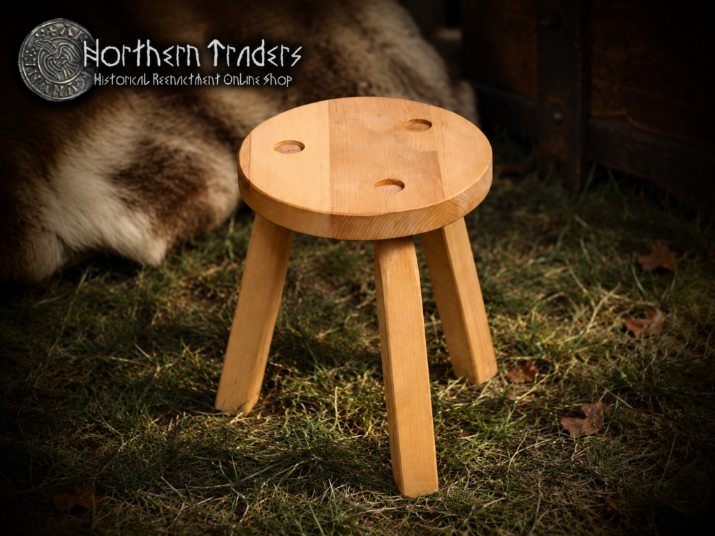 Taburete Medieval de Madera